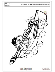 Kürek boyama sayfaları